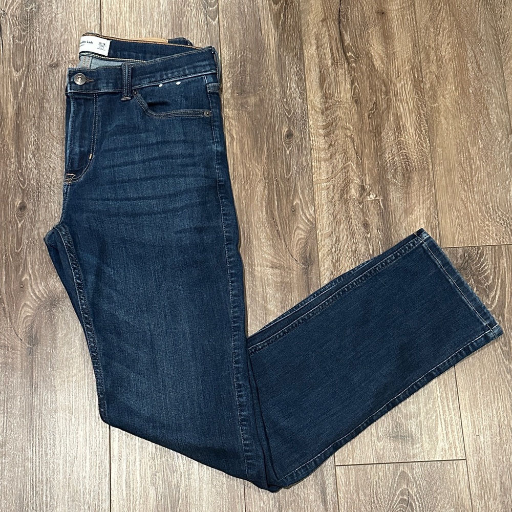 Abercrombie Kids Straight Leg Jeans Size: 15/16 Long